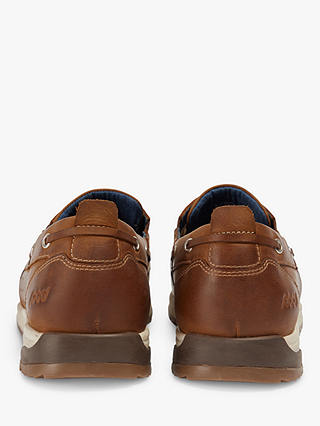 Pod Riley Leather Boat Shoes, Brown