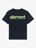 Element Kids' Organic Cotton Logo Print T-Shirt, Eclipse Navy