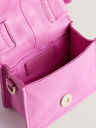 Ted Baker Nialinn Knot Handle Mini Crossbody Bag, Hot Pink