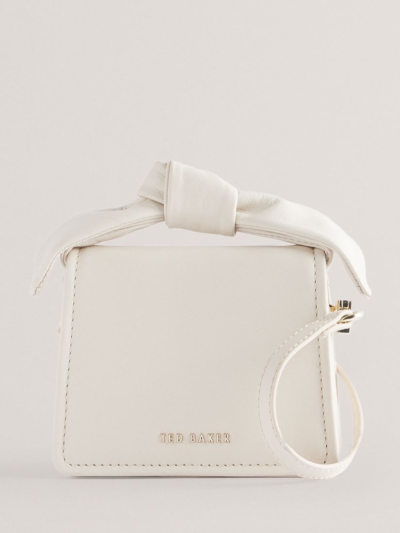 Ted Baker Nialinn Soft Knot Mini Bow Bag, Natural Ivory, Stnd
