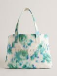 Ted Baker Caitina Graphic Floral Beach Bag, Cream/Multi