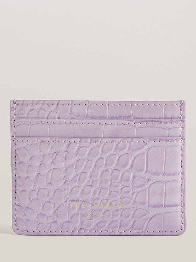 Ted Baker Coly Croc Effect Card Holder, Lilac