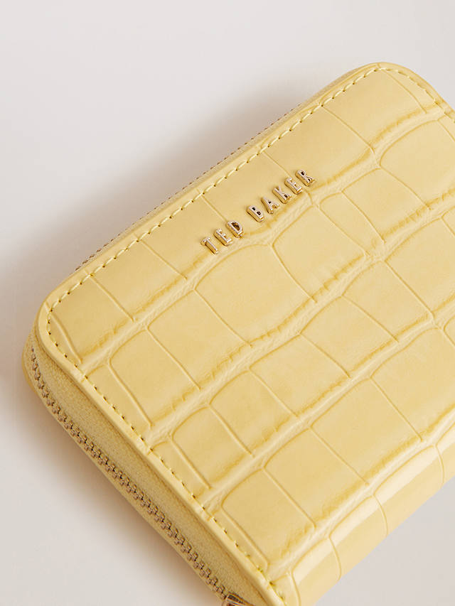 Ted Baker Connii Mini Croc Effect Purse, Yellow