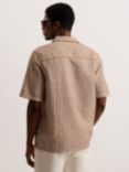 Ted Baker Oise Textured Geometric Print Shirt, Brown/Multi, Brown/Multi