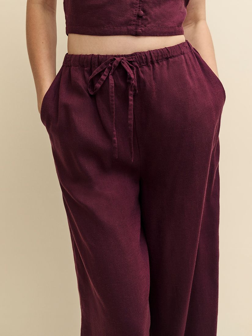 Buy Nobody's Child Reese Wide Leg Trousers, Purple Online at johnlewis.com