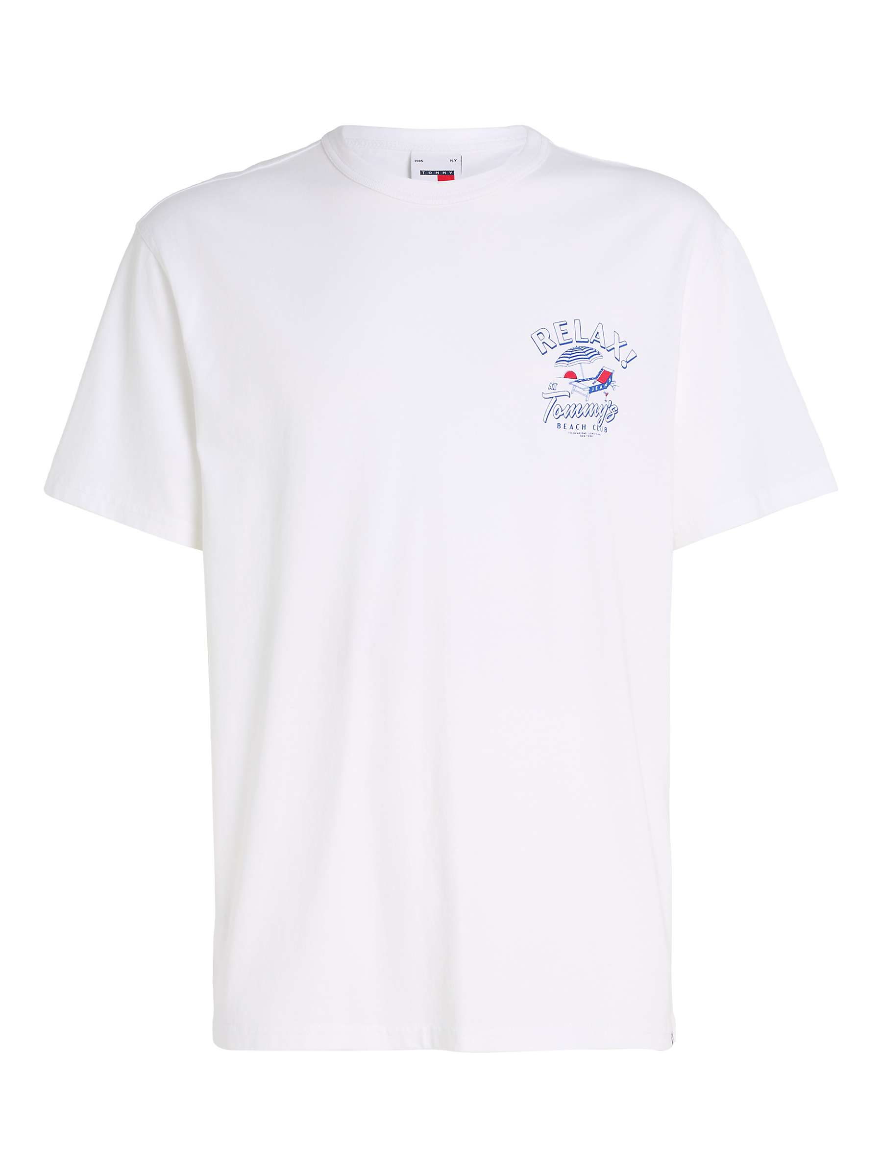Buy Tommy Hilfiger Graphic Short Sleeve T-Shirt, White Online at johnlewis.com
