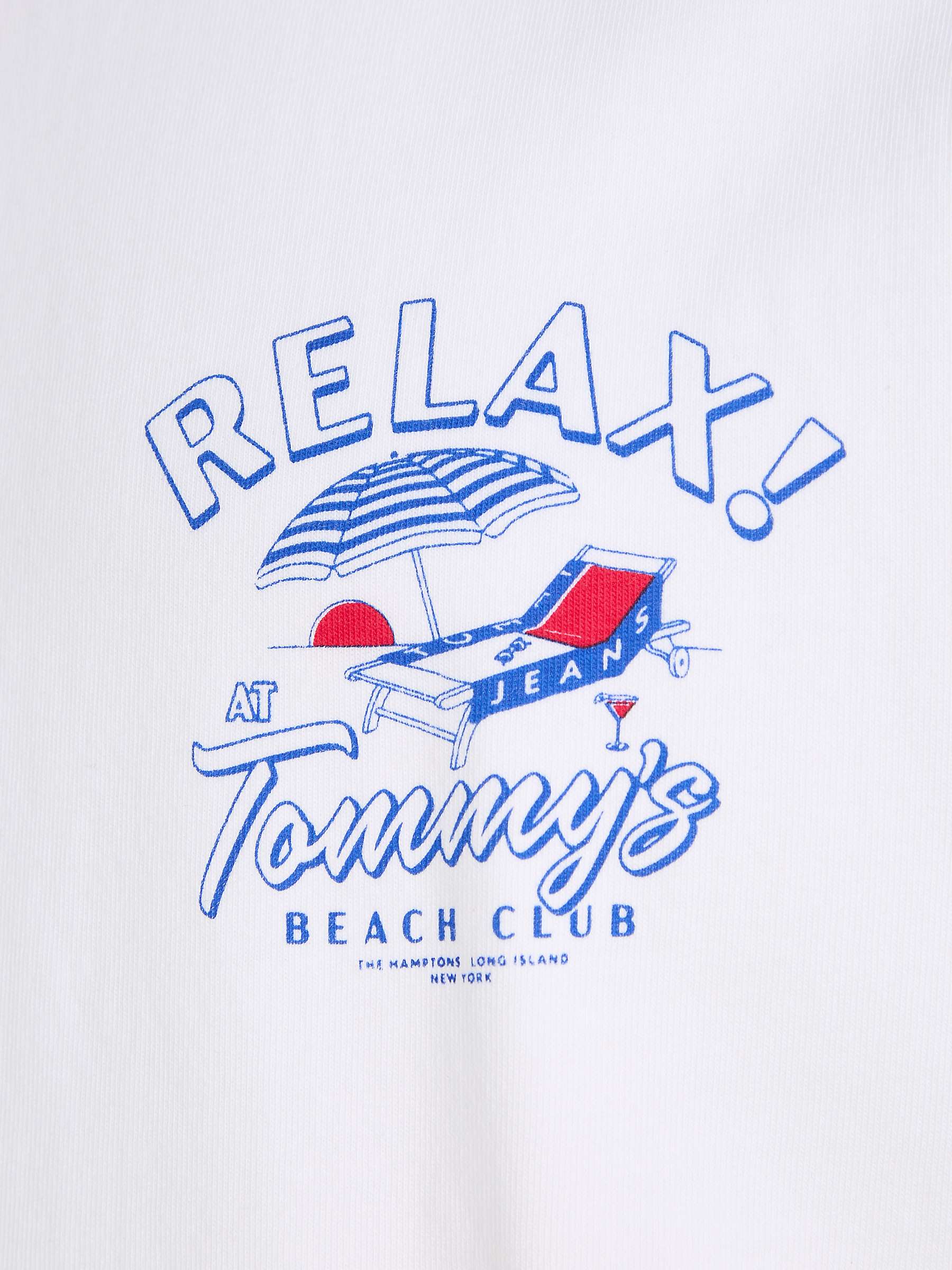 Buy Tommy Hilfiger Graphic Short Sleeve T-Shirt, White Online at johnlewis.com