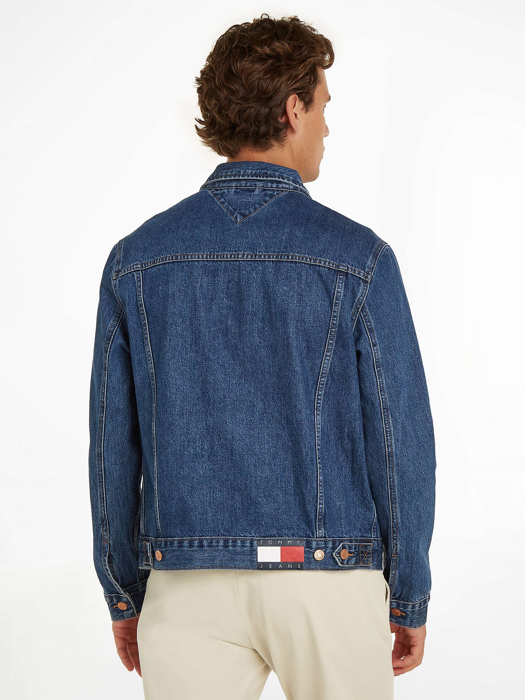 Buy Tommy Jeans Ryan Regular Trucker Jacket, Denim Dark Online at johnlewis.com