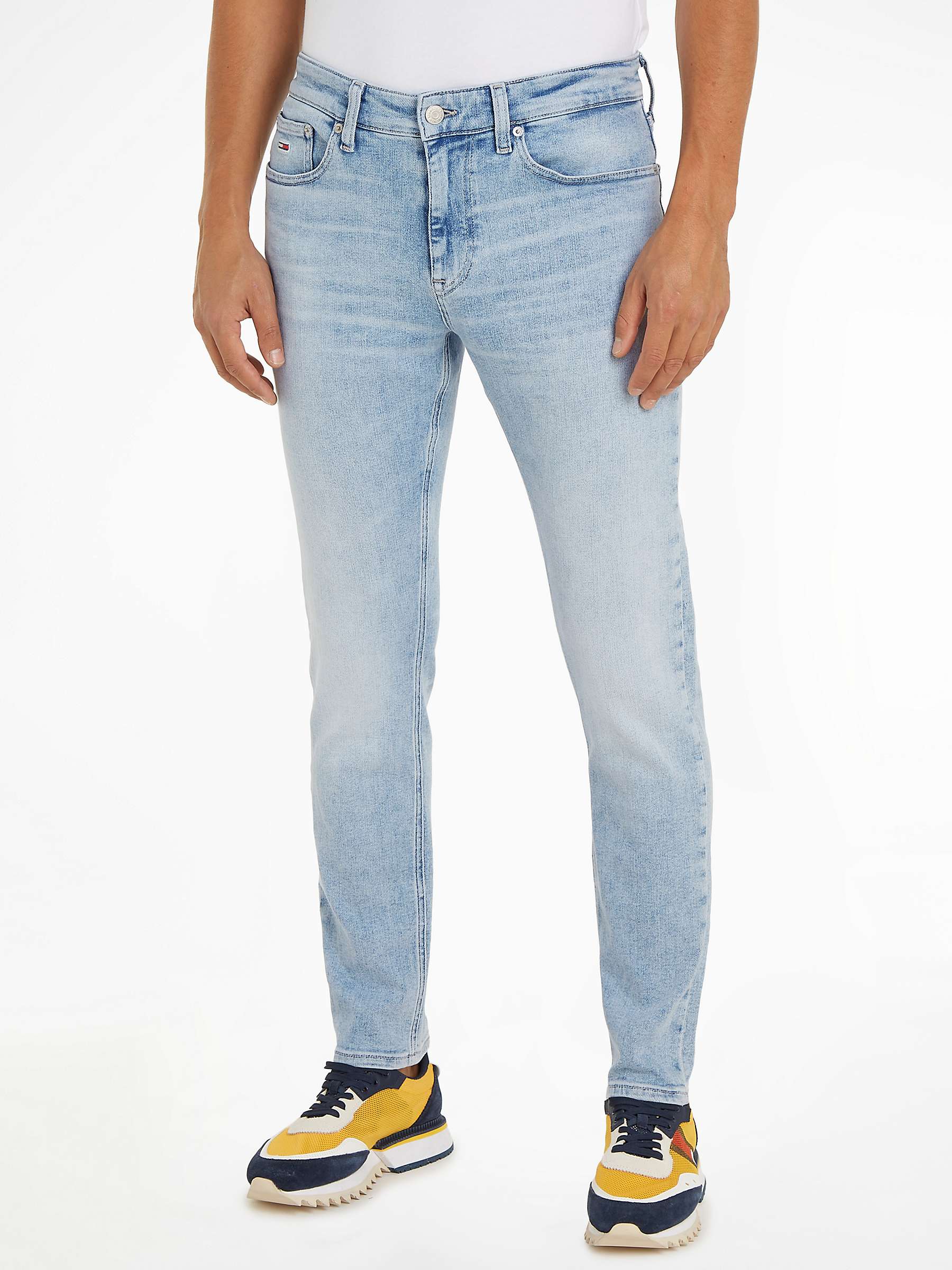 Buy Tommy Jeans Austin Slim Fit Jeans, Denim Light Online at johnlewis.com