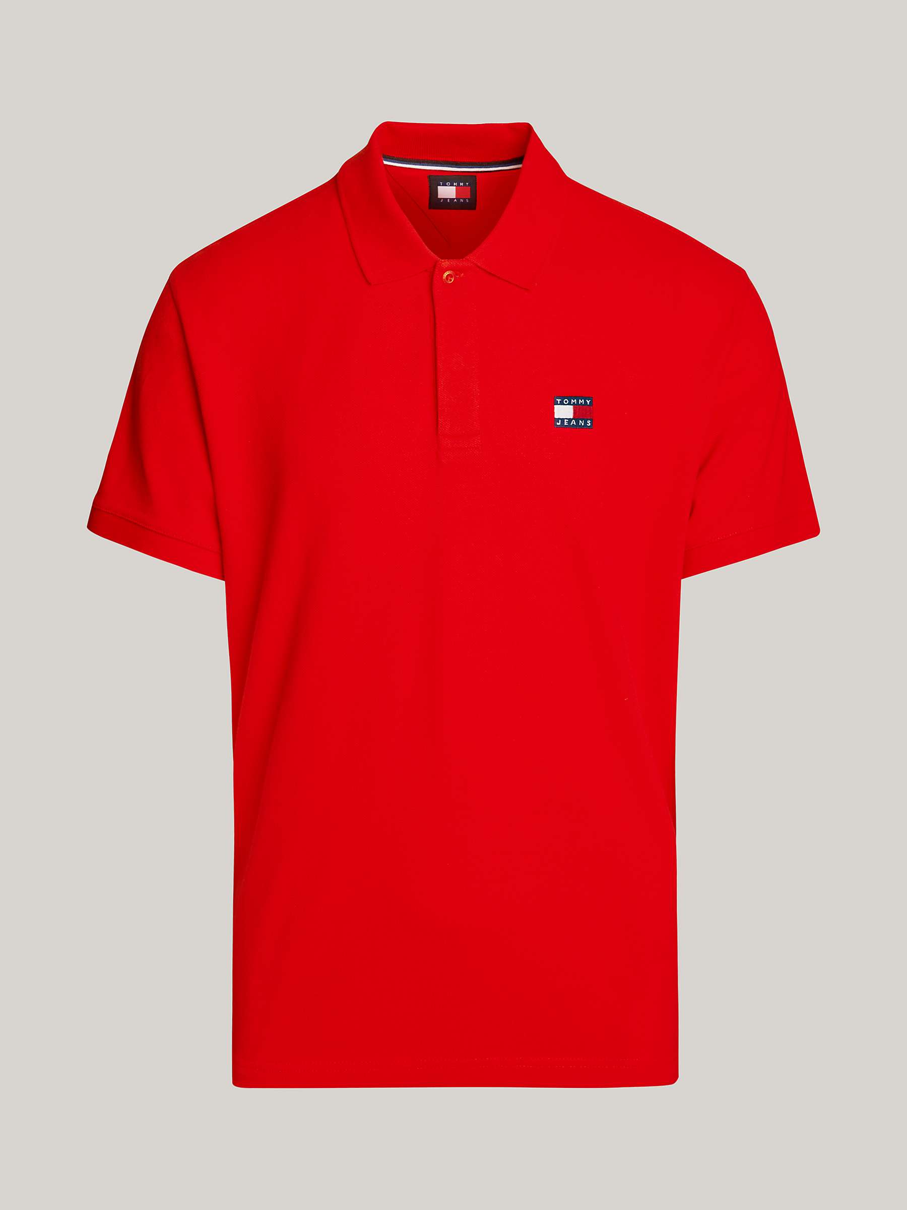 Buy Tommy Jeans Logo Badge Regular Fit Polo Shirt Online at johnlewis.com