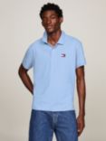 Tommy Jeans Logo Badge Regular Fit Polo Shirt, Moderate Blue