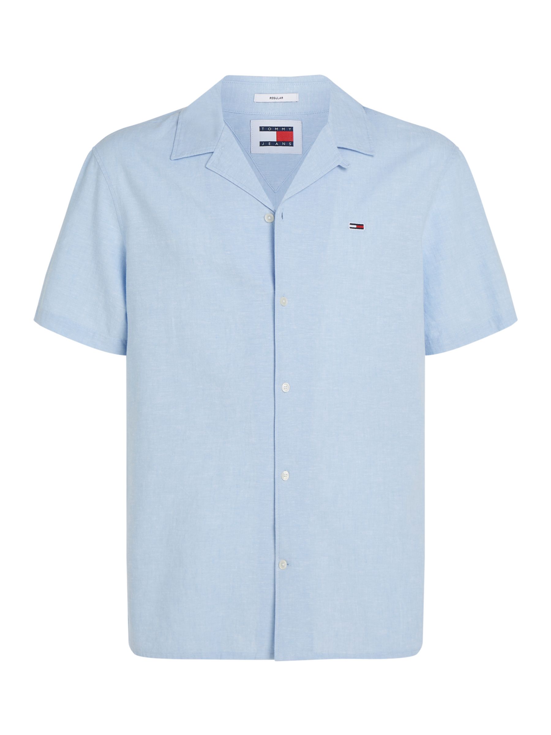 Tommy Jeans Camp Shirt, Moderate Blue, S