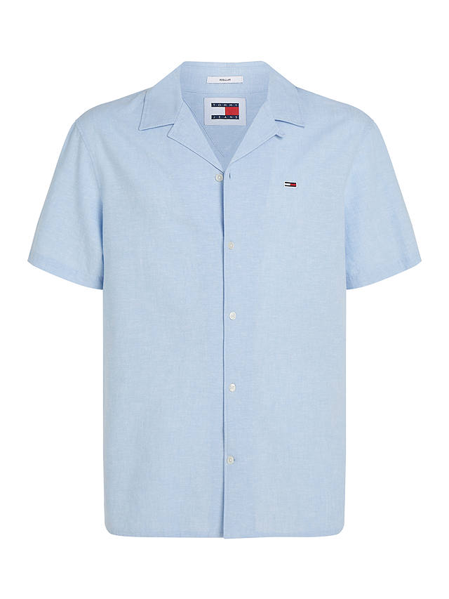 Tommy Jeans Camp Shirt, Moderate Blue