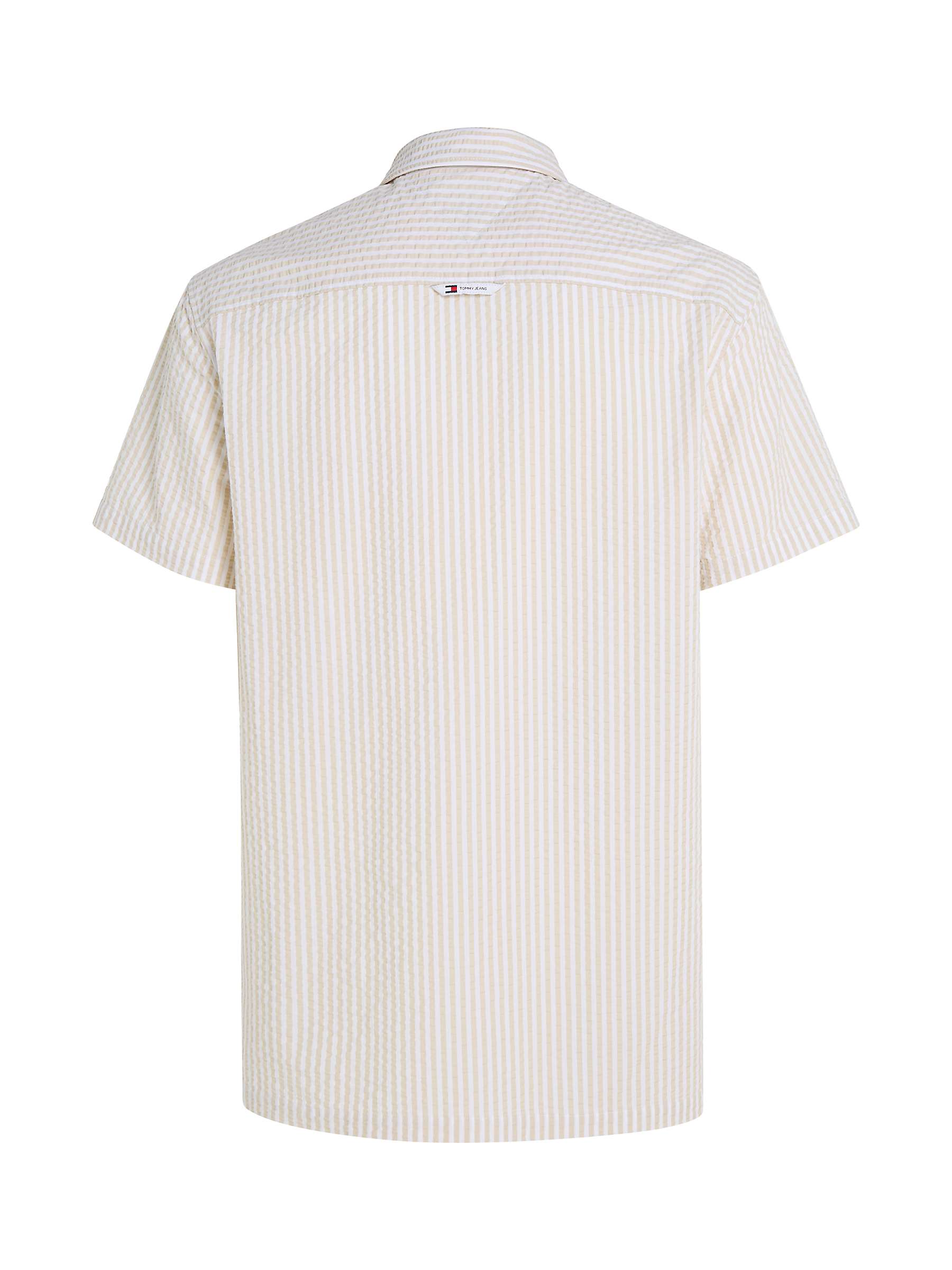 Buy Tommy Jeans Stripe Seersucker Shirt, White Online at johnlewis.com