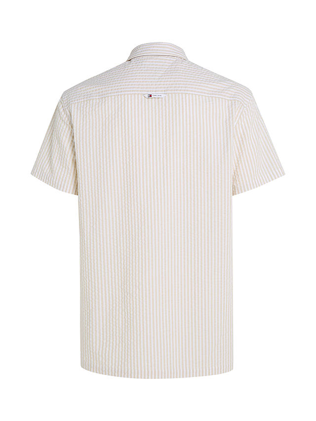 Tommy Jeans Stripe Seersucker Shirt, White