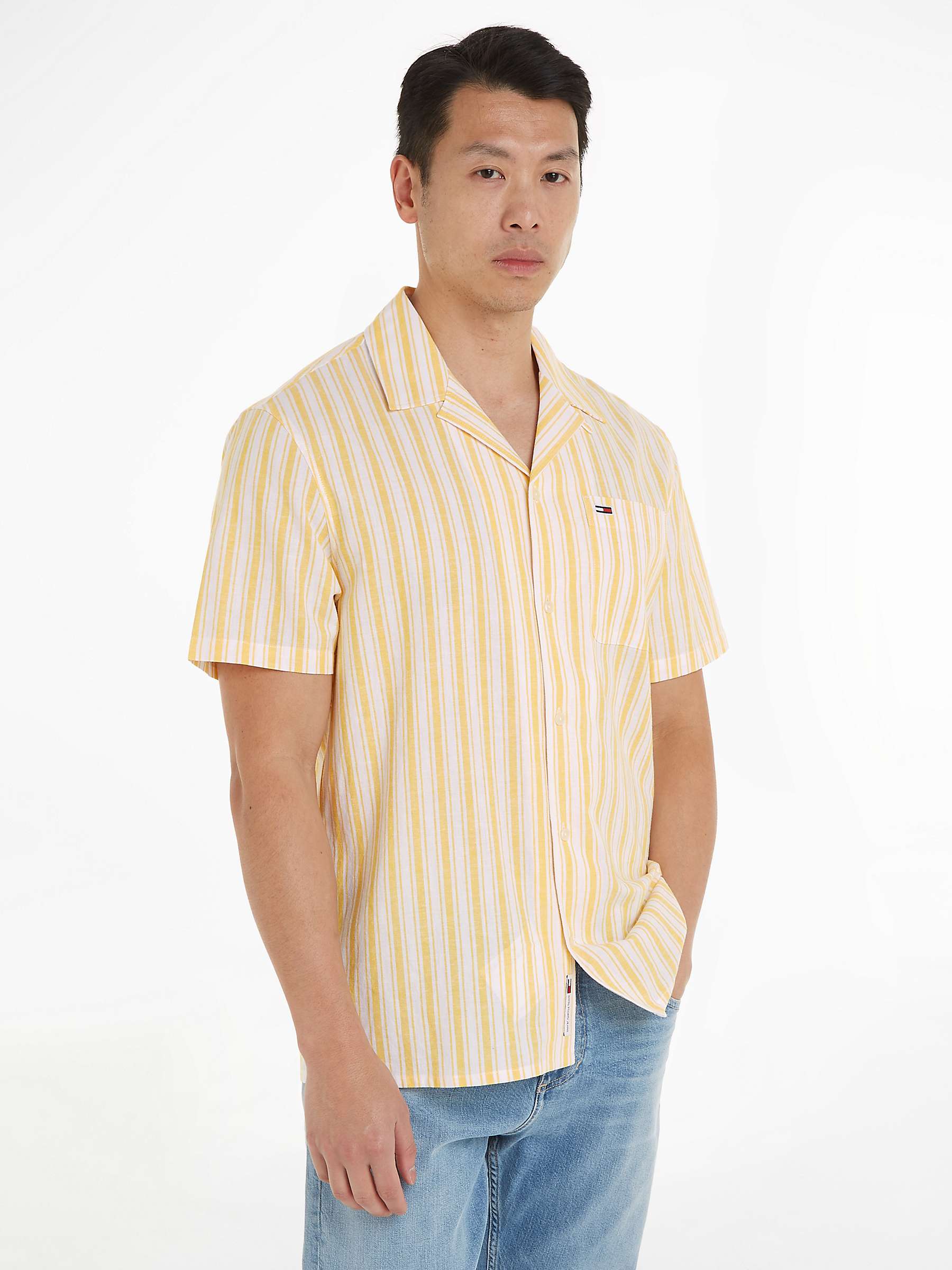 Buy Tommy Jeans Stripe Linen Shirt Online at johnlewis.com