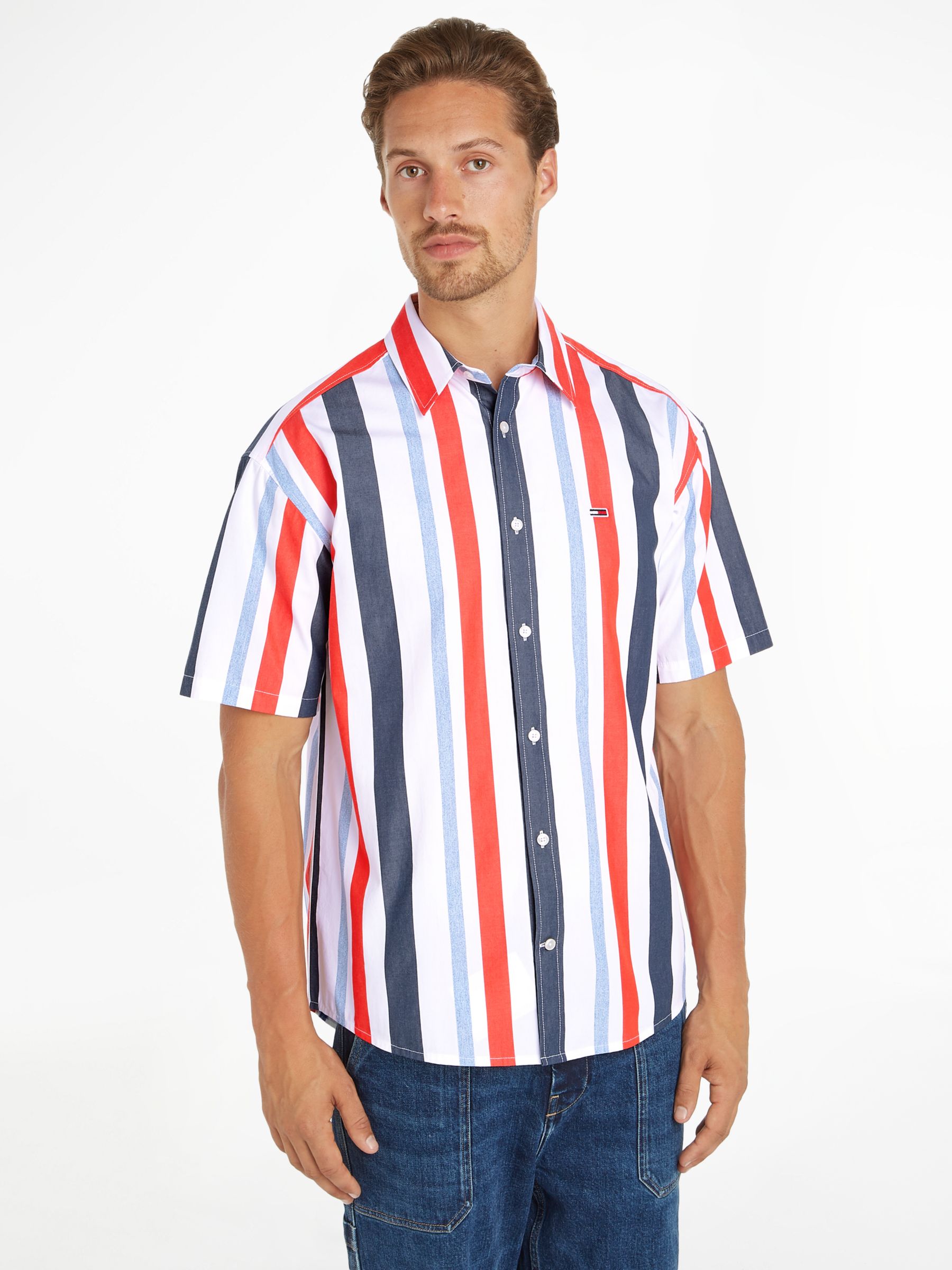 Tommy Jeans Relaxed Stripe T-Shirt, Multi, M