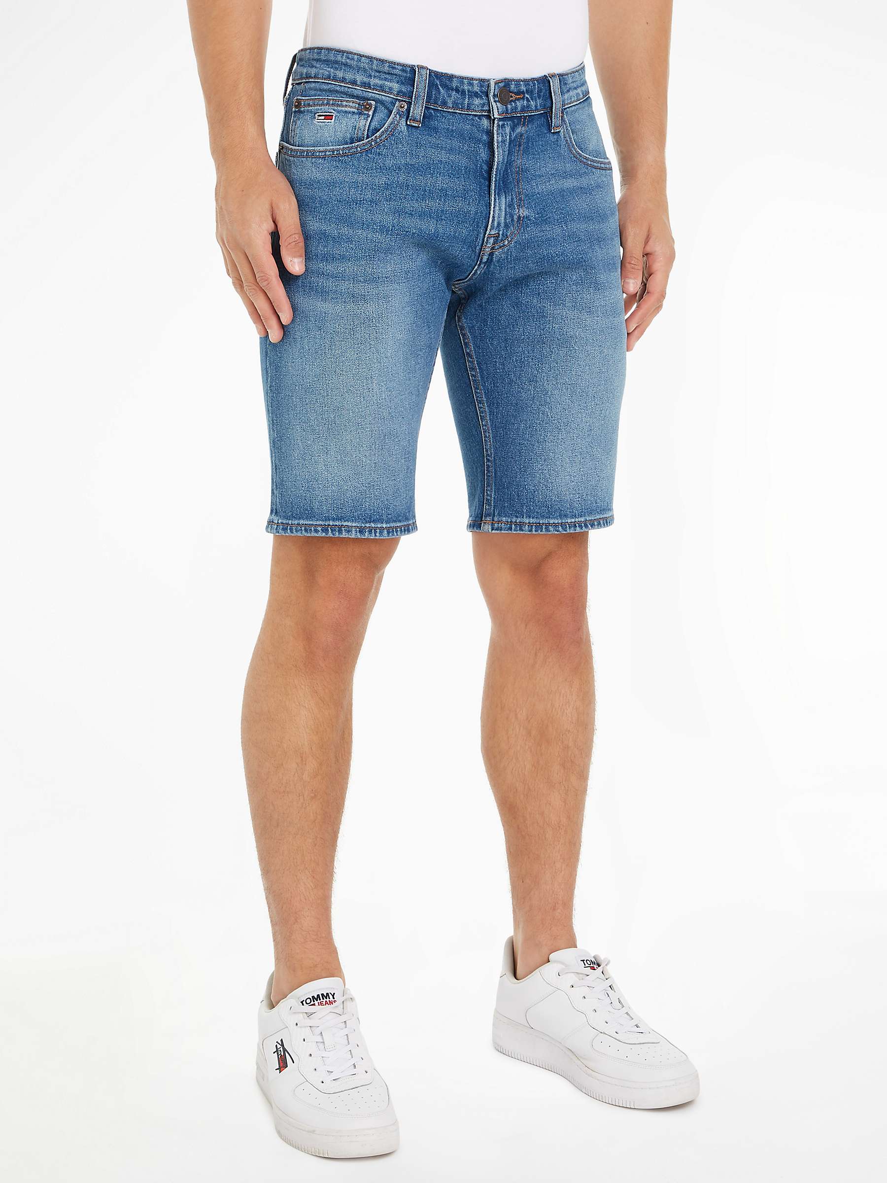 Buy Tommy Jeans Scanton Denim Shorts, Medium Blue Online at johnlewis.com