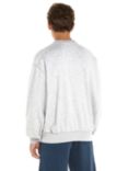 Tommy Jeans Boxy Cotton Sweatshirt, Silver Grey