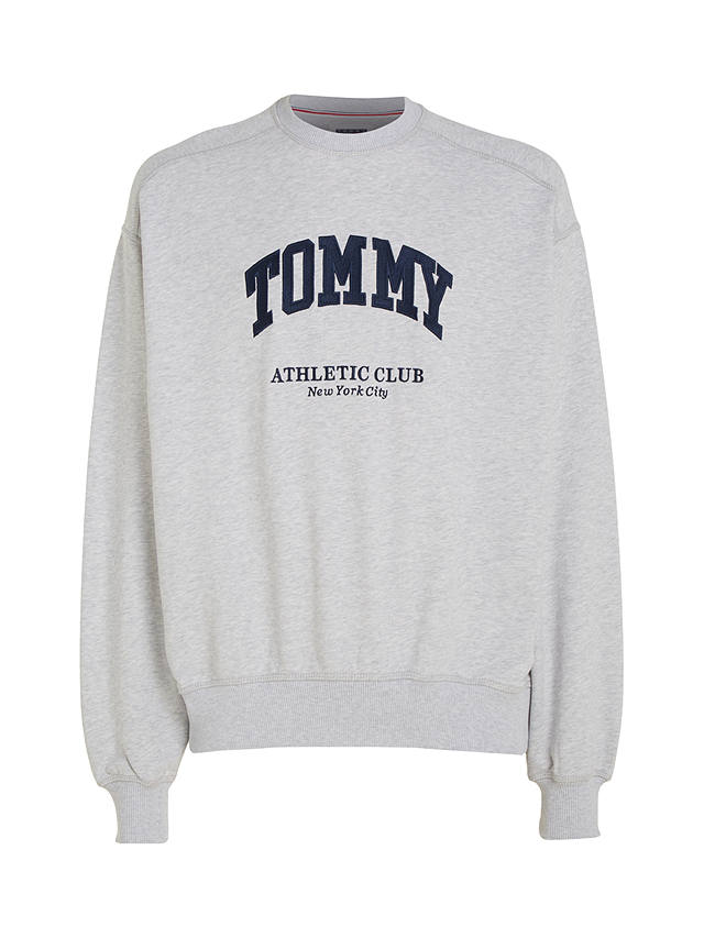 Tommy Jeans Boxy Cotton Sweatshirt, Silver Grey