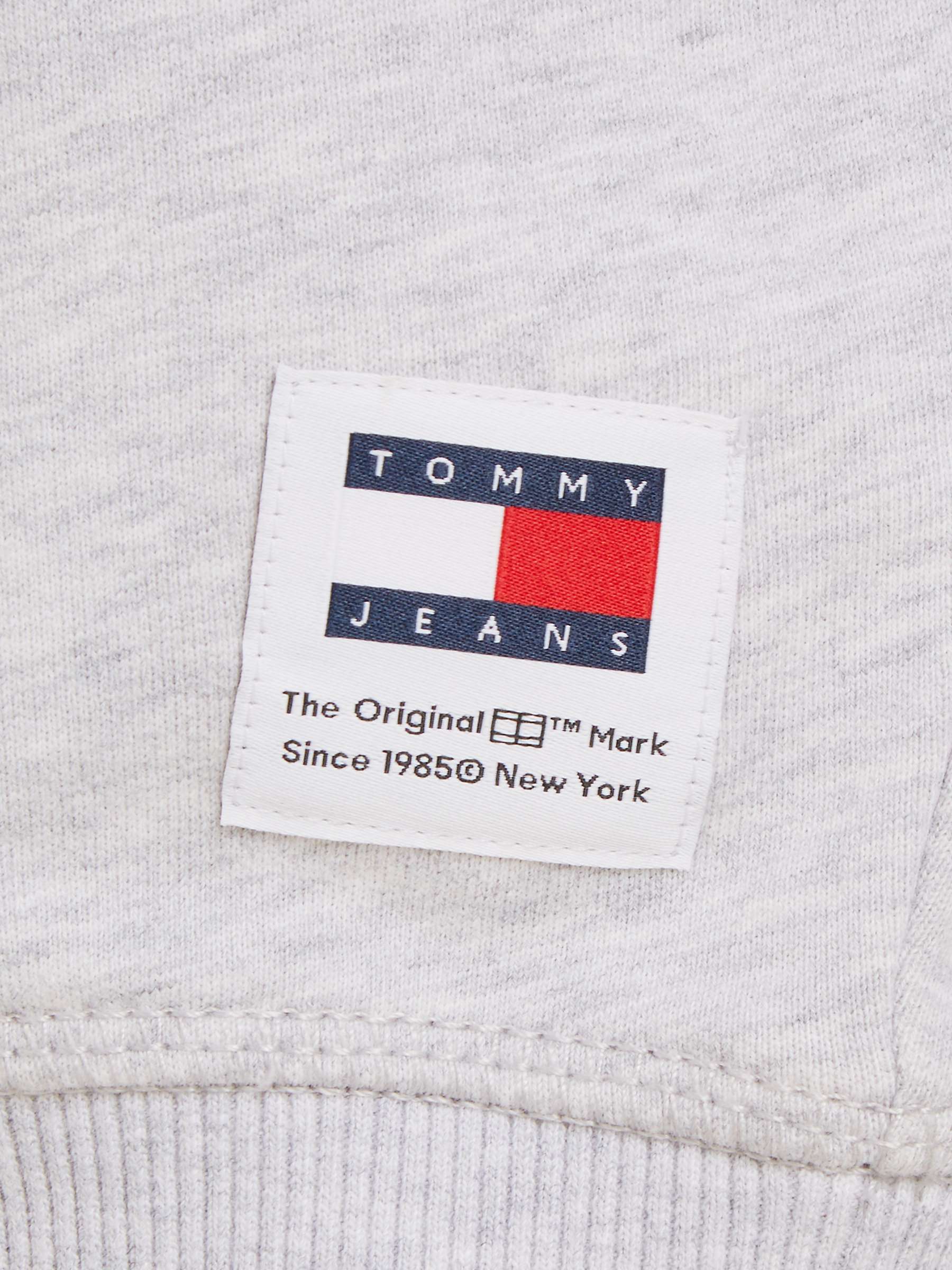 Buy Tommy Jeans Boxy Cotton Sweatshirt, Silver Grey Online at johnlewis.com