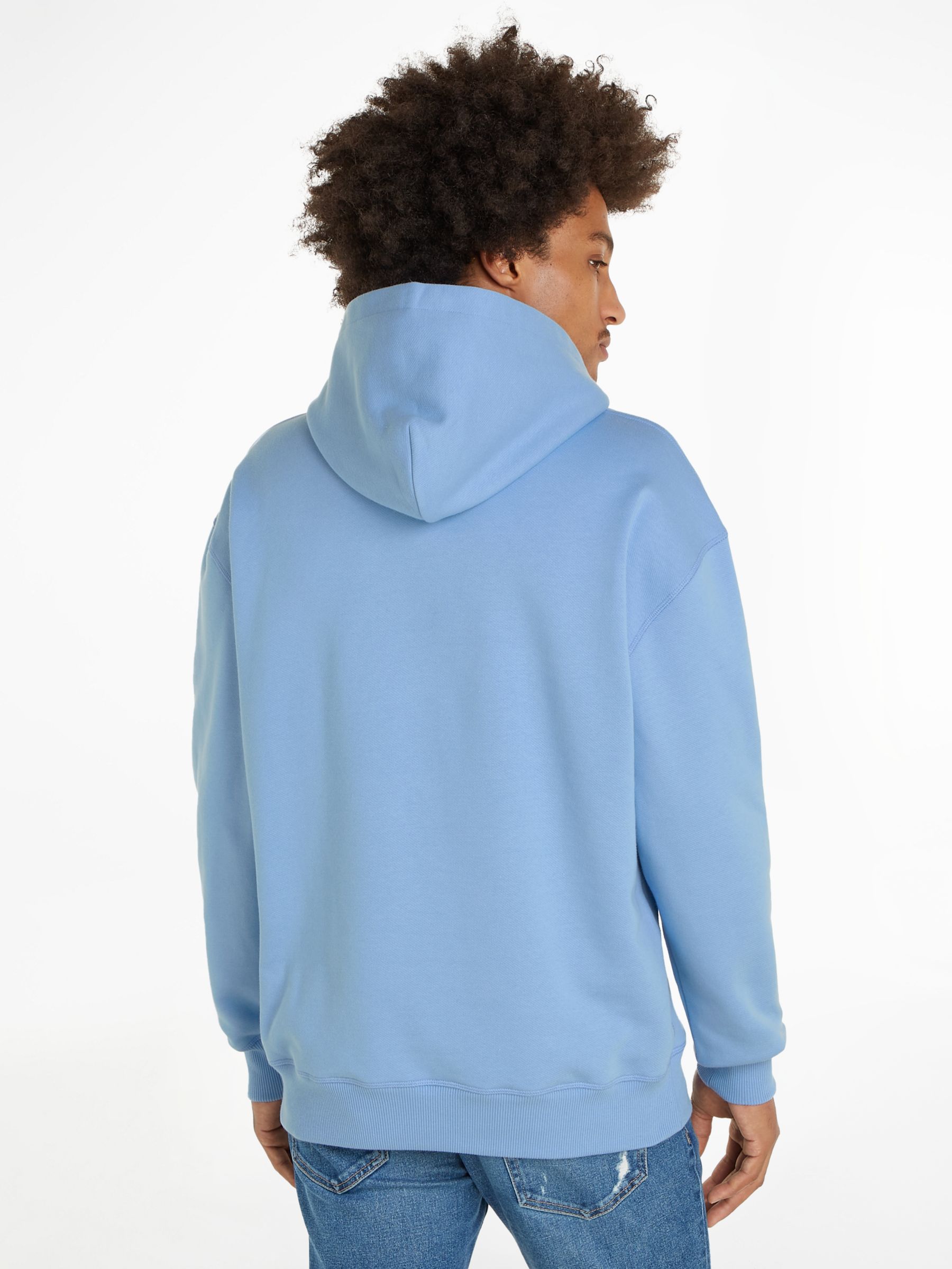 Tommy Jeans Relaxed Cotton Hoodie, Moderate Blue, L