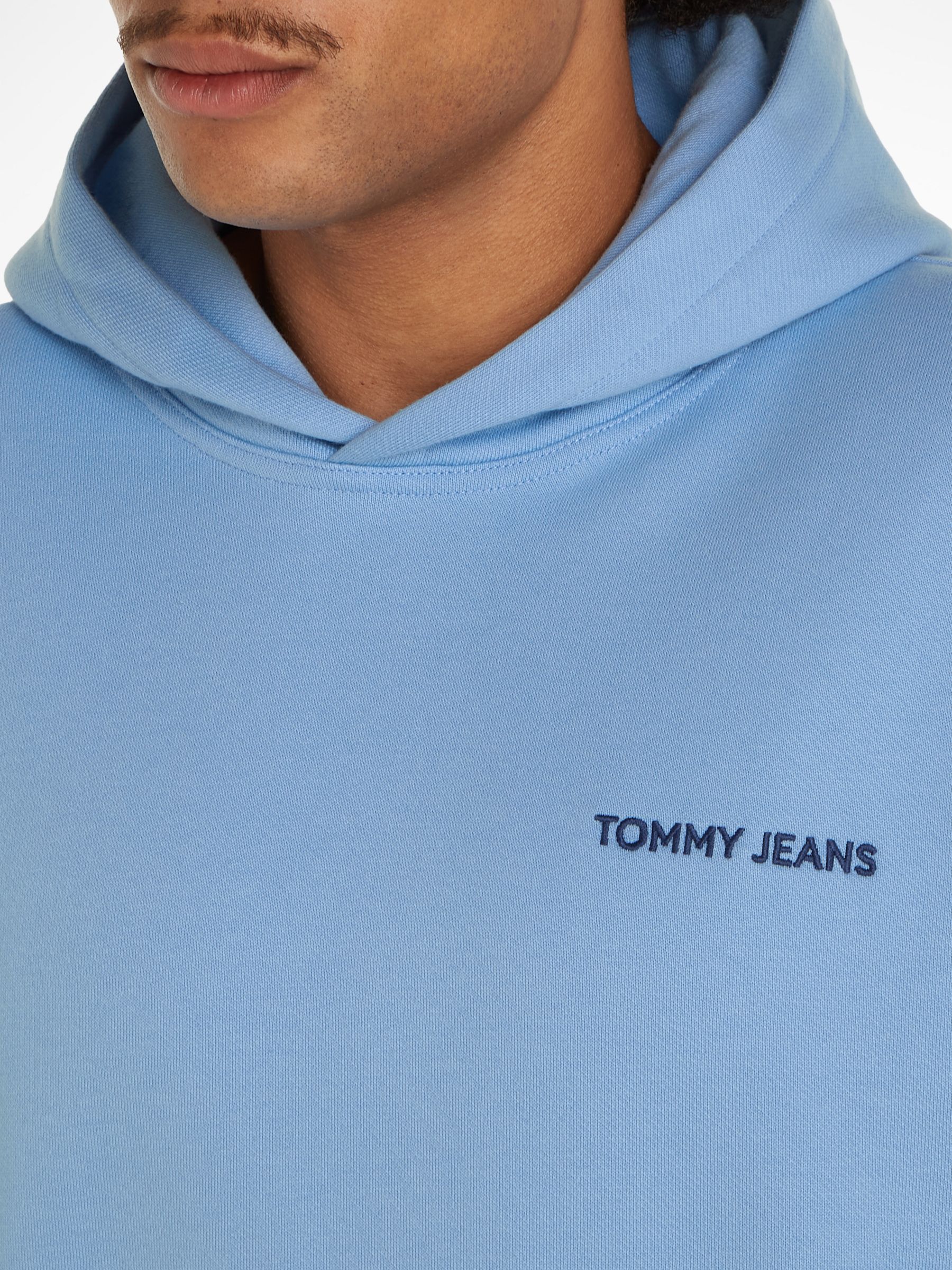 Tommy Jeans Relaxed Cotton Hoodie, Moderate Blue, L