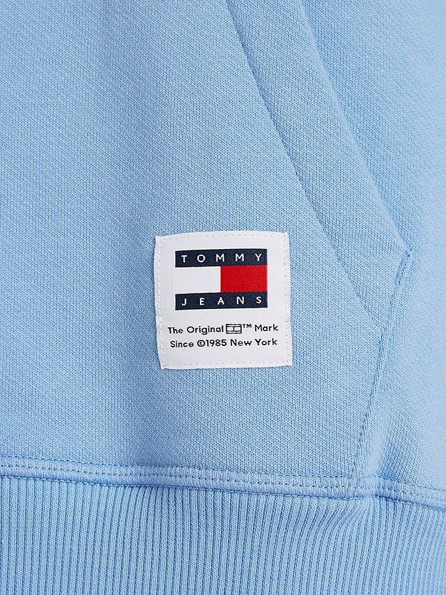 Tommy Jeans Relaxed Cotton Hoodie, Moderate Blue