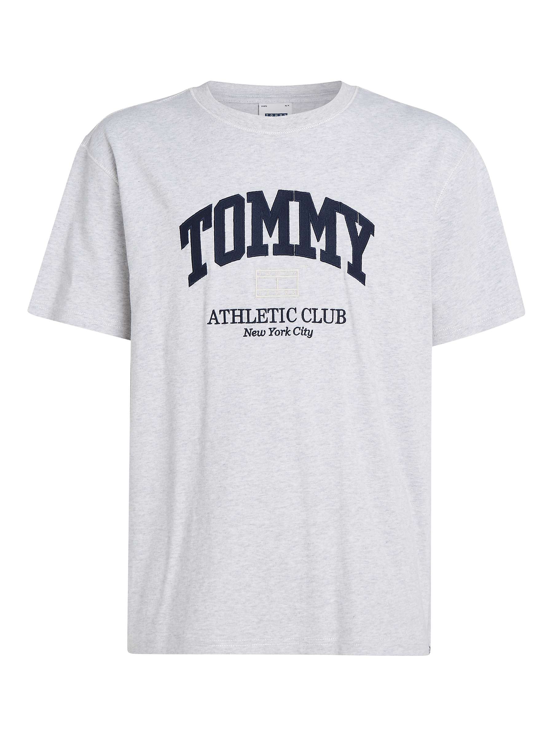 Buy Tommy Jeans Athletic Club T-Shirt, Silver Grey Online at johnlewis.com