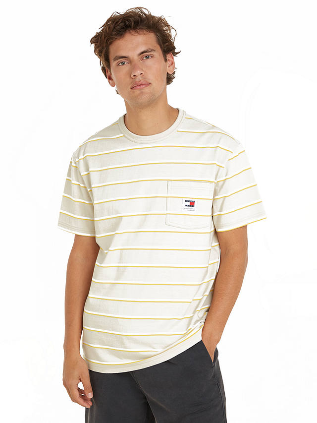 Tommy Jeans Easy Stripe Short Sleeved T-Shirt, Multi