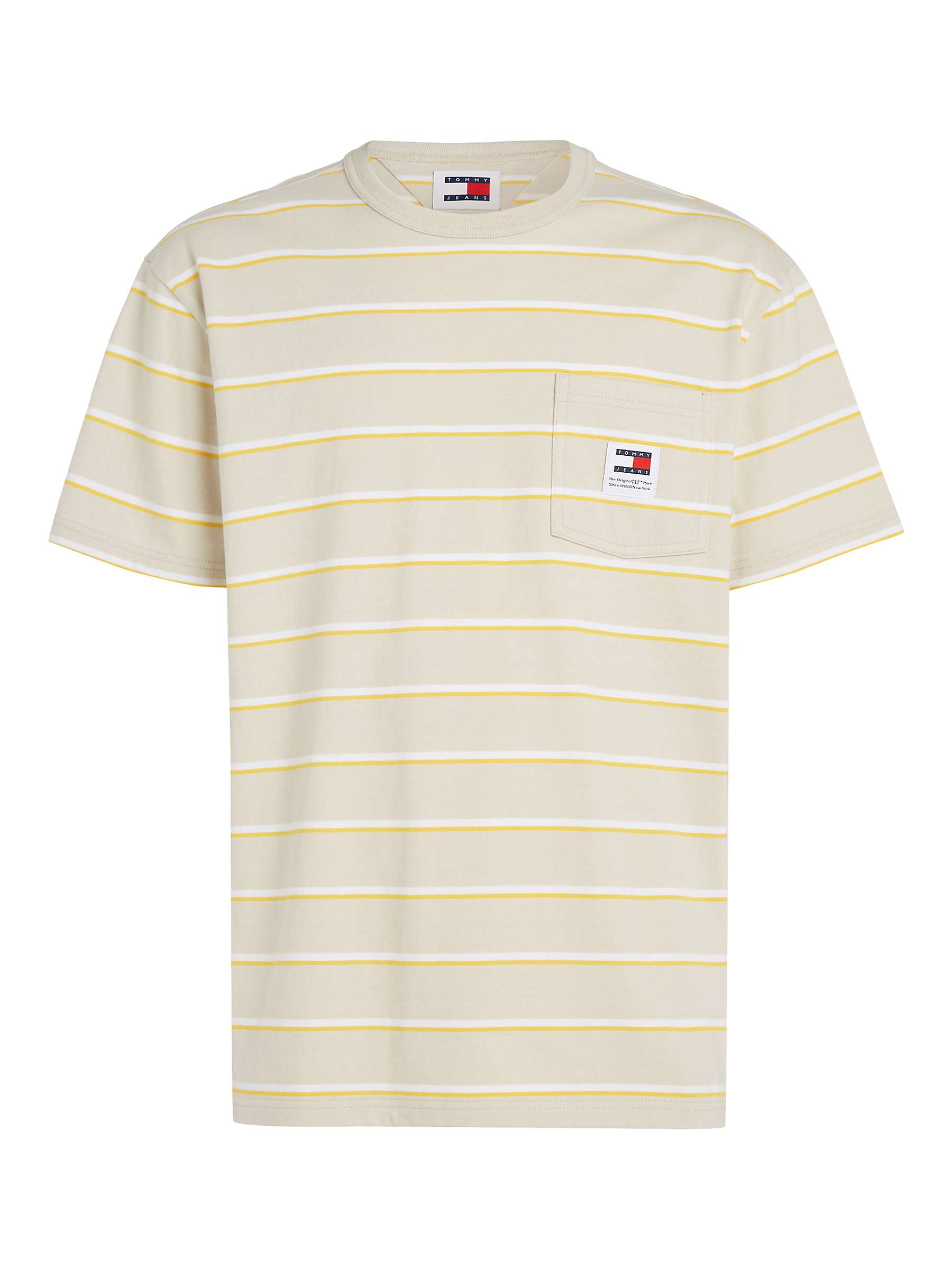 Buy Tommy Jeans Easy Stripe Short Sleeved T-Shirt, Multi Online at johnlewis.com