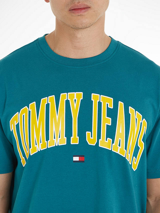 Tommy Jeans Logo Pop Colour T-Shirt, Timeless Teal