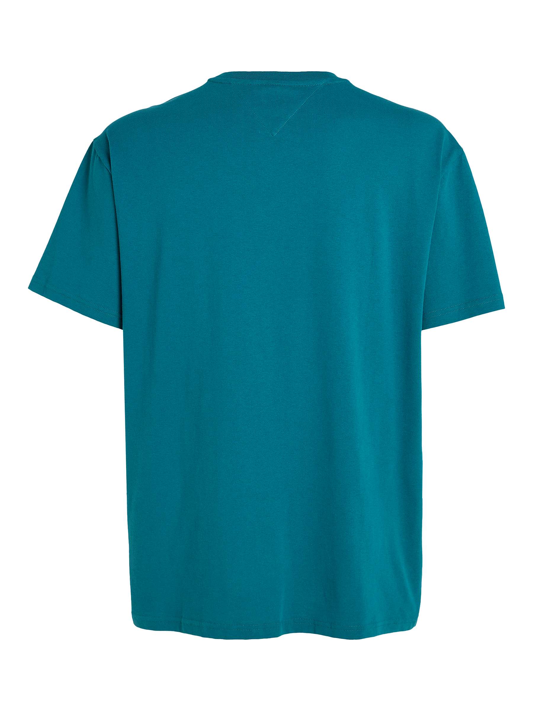 Buy Tommy Jeans Logo Pop Colour T-Shirt, Timeless Teal Online at johnlewis.com