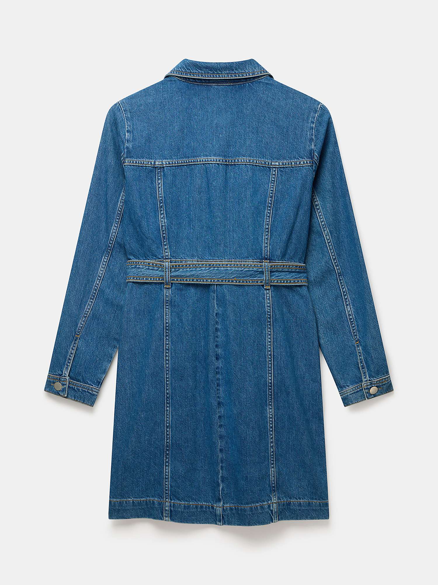 Buy Mint Velvet Denim Mini Shirt Dress, Blue Online at johnlewis.com