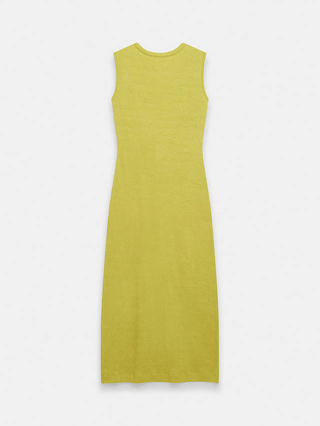Mint Velvet Cutout Midi Jersey Dress, Chartreuse