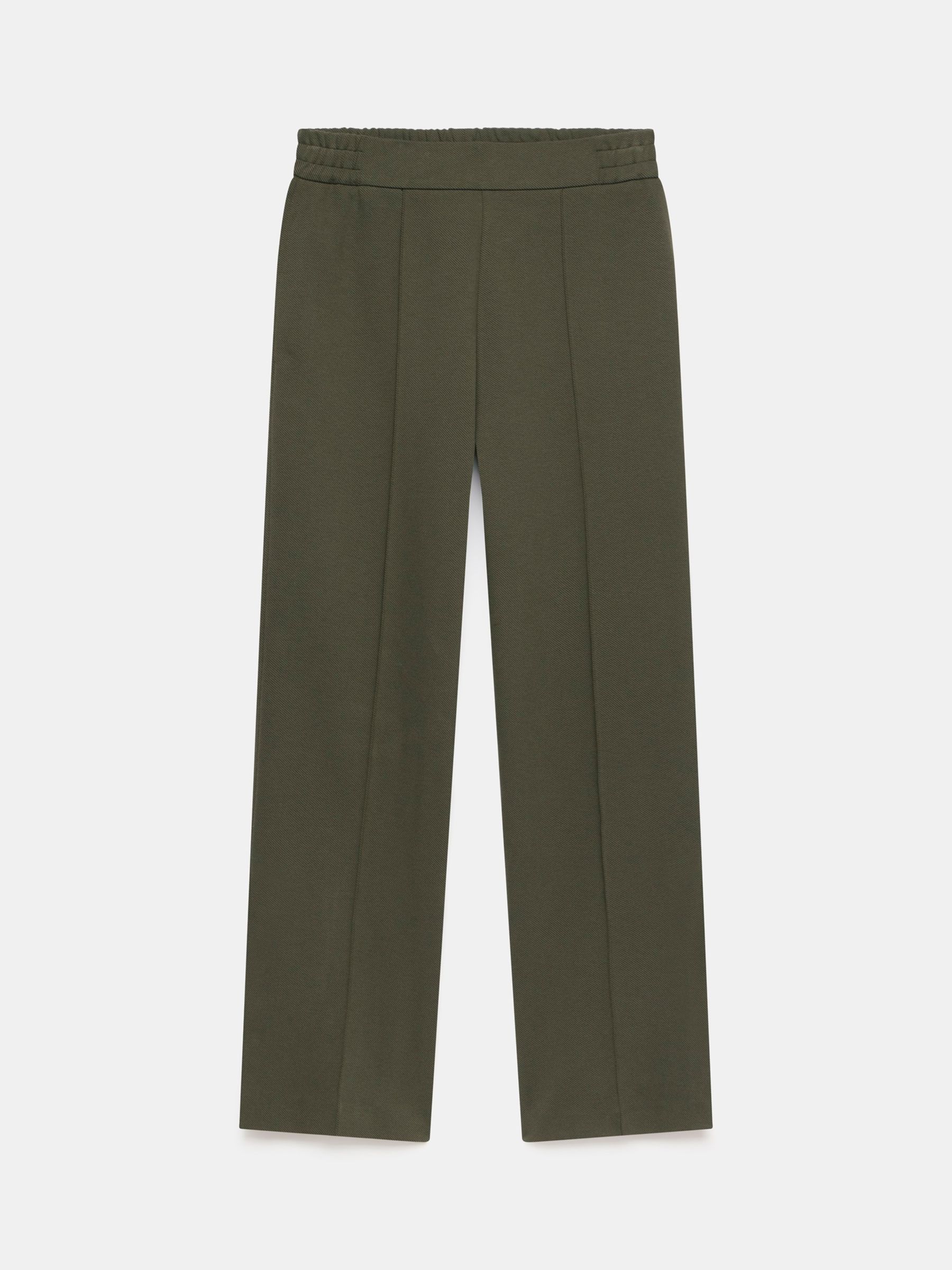 Buy Mint Velvet Wide Leg Trousers, Green Khaki Online at johnlewis.com