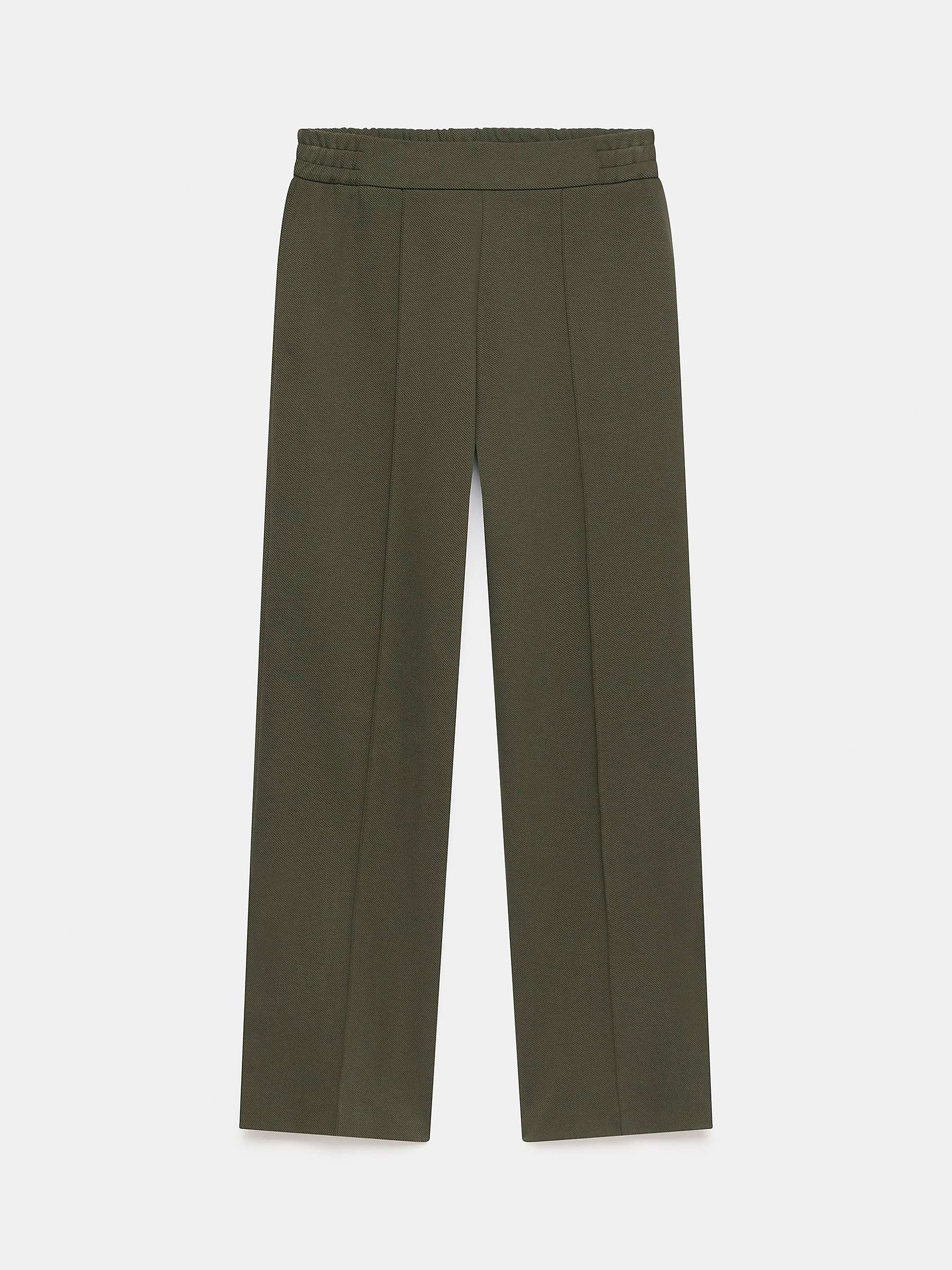 Buy Mint Velvet Wide Leg Trousers, Green Khaki Online at johnlewis.com