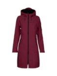 Ilse Jacobsen Hornbæk 37 Long Raincoat, Maroon