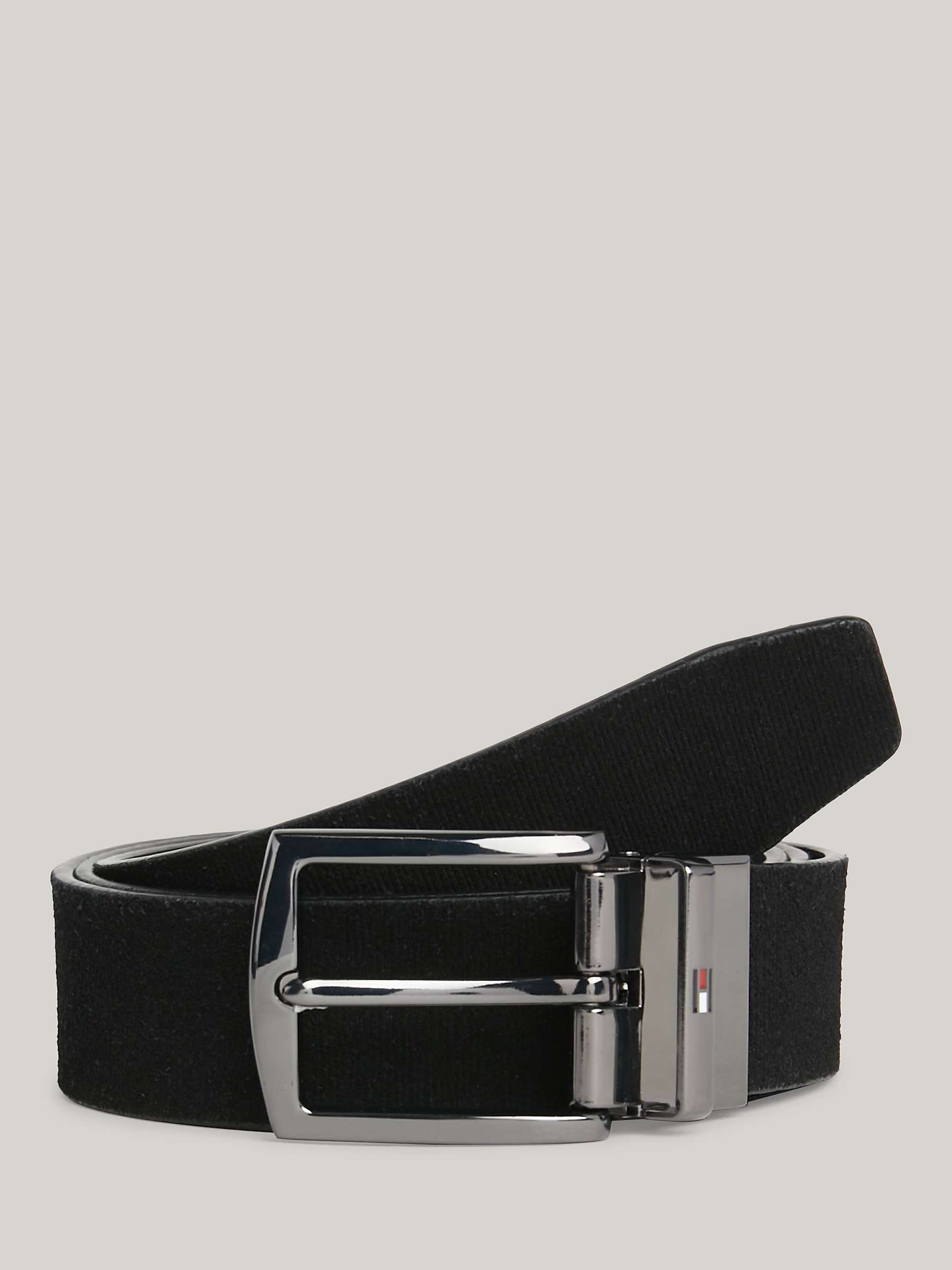 Buy Tommy Hilfiger Reversible Leather Belt, Black/Space Blue Online at johnlewis.com