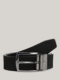 Tommy Hilfiger Reversible Leather Belt, Black/Space Blue