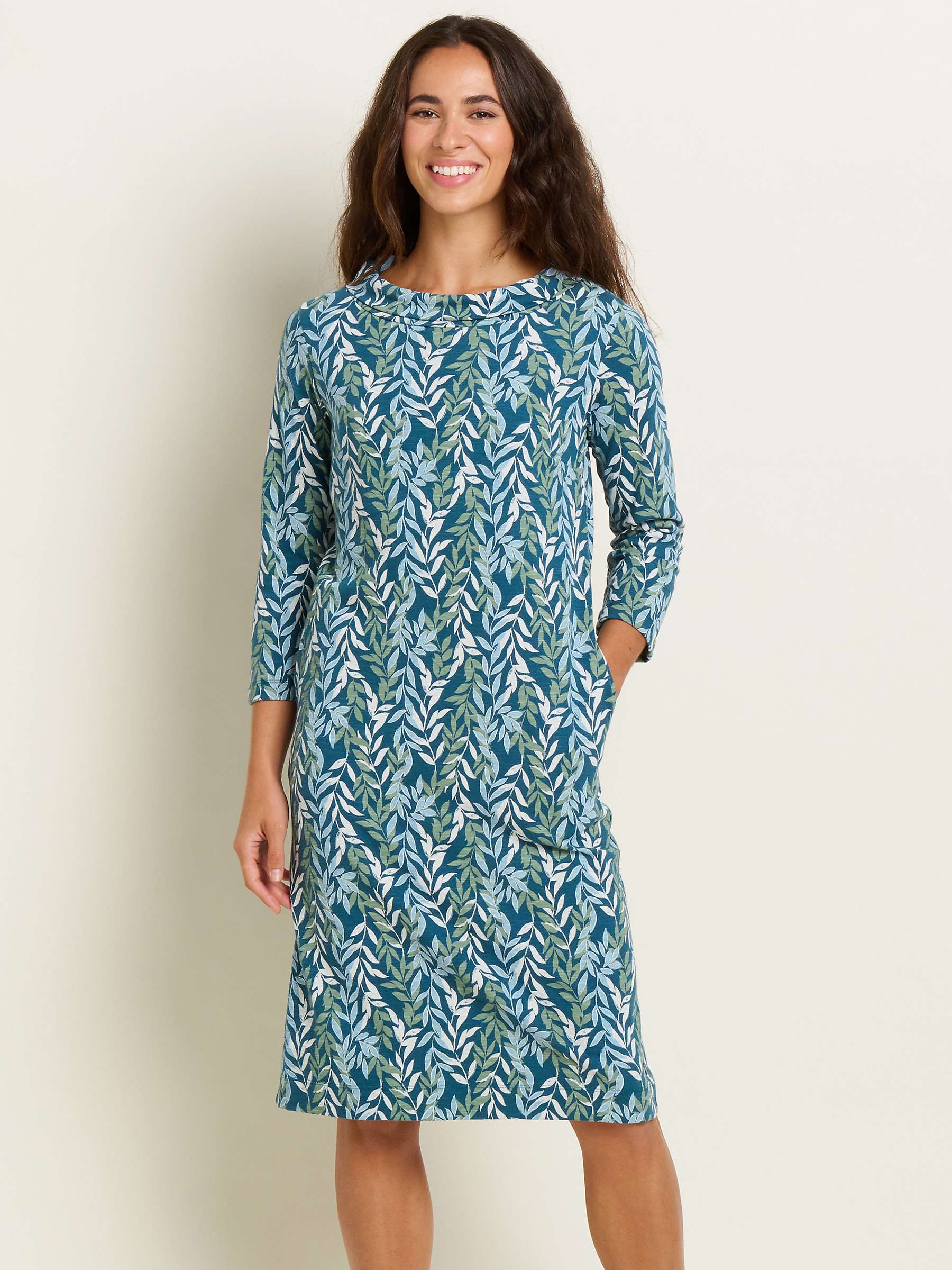 Buy Brakeburn Willow Cotton Knee Length Dress, Multi Online at johnlewis.com