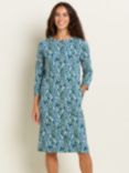 Brakeburn Willow Cotton Knee Length Dress, Multi