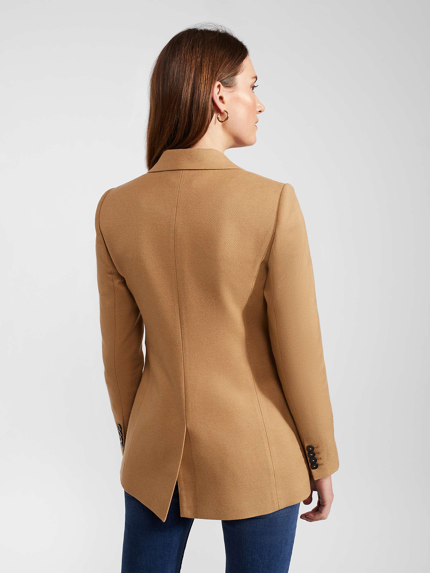 Buy Hobbs Digby Tailored Wool Blend Jacket, Camel Online at johnlewis.com
