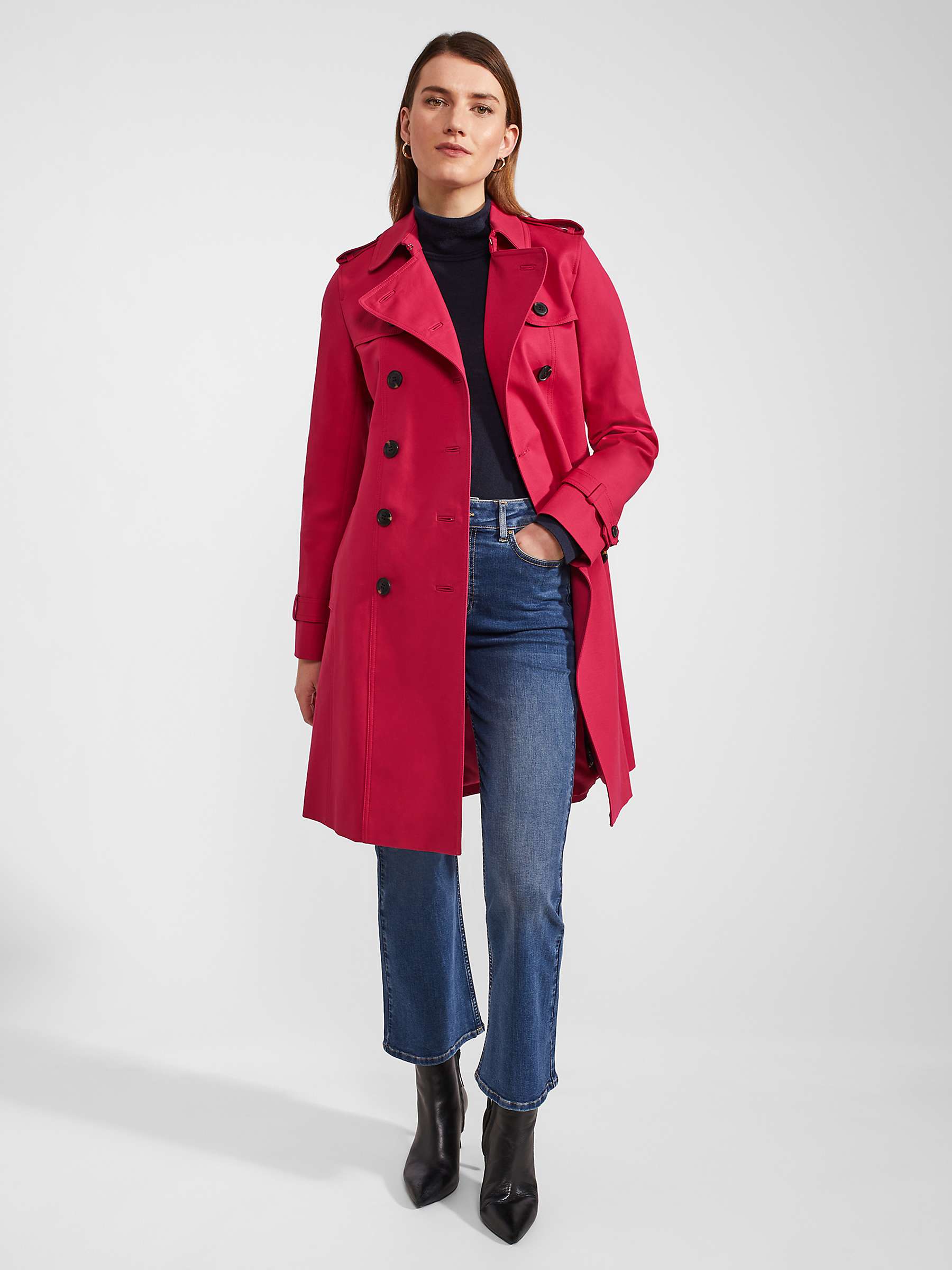 Buy Hobbs Saskia Double Breasted Trench Coat Online at johnlewis.com