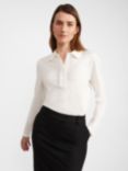 Hobbs Philippa Collared Blouse, Ivory