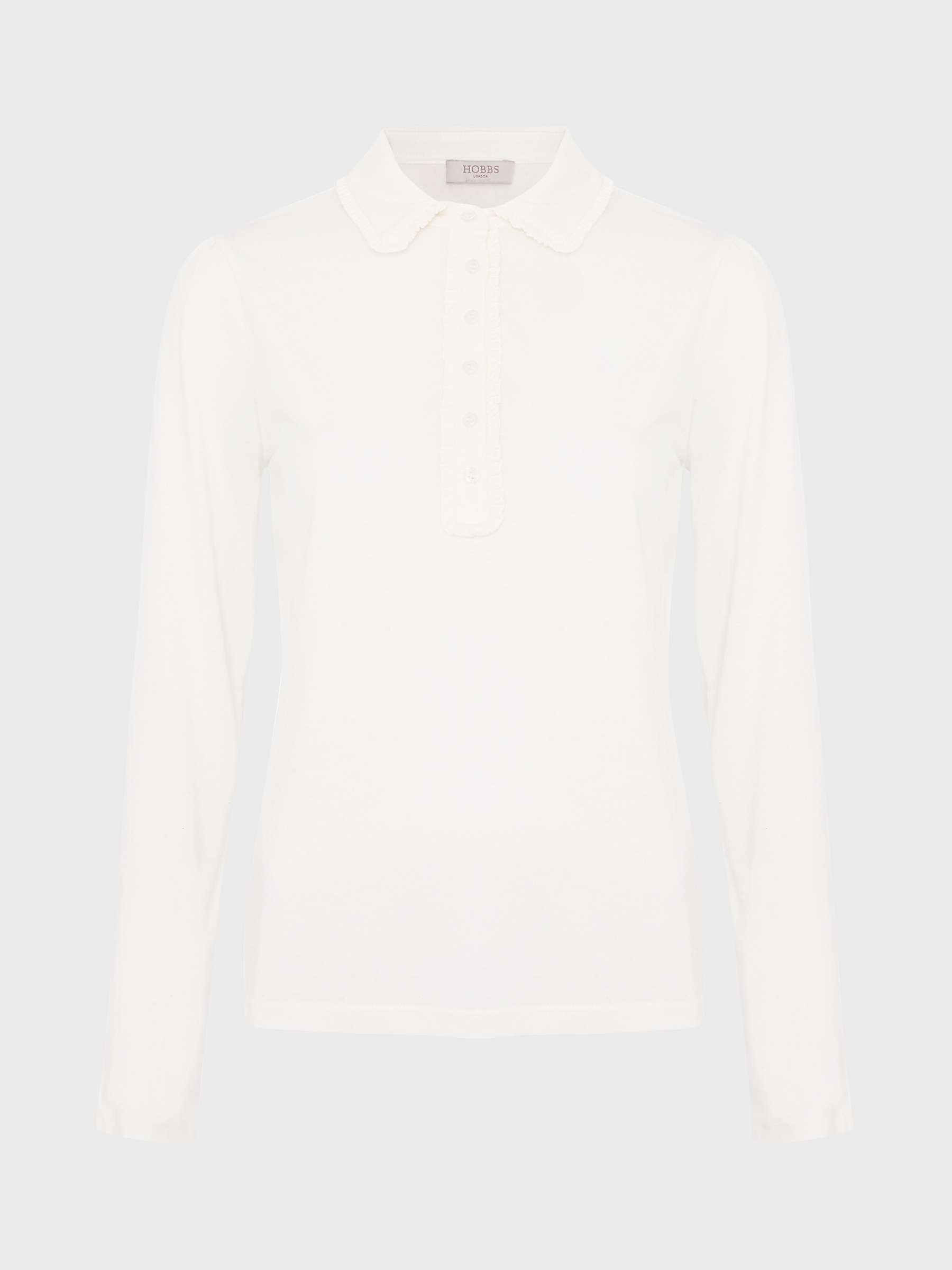 Buy Hobbs Philippa Collared Blouse, Ivory Online at johnlewis.com