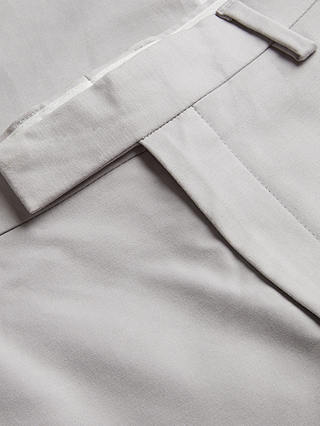 Ted Baker Felixt Slim Fit Cotton Tailored Trousers, Black, Light Grey
