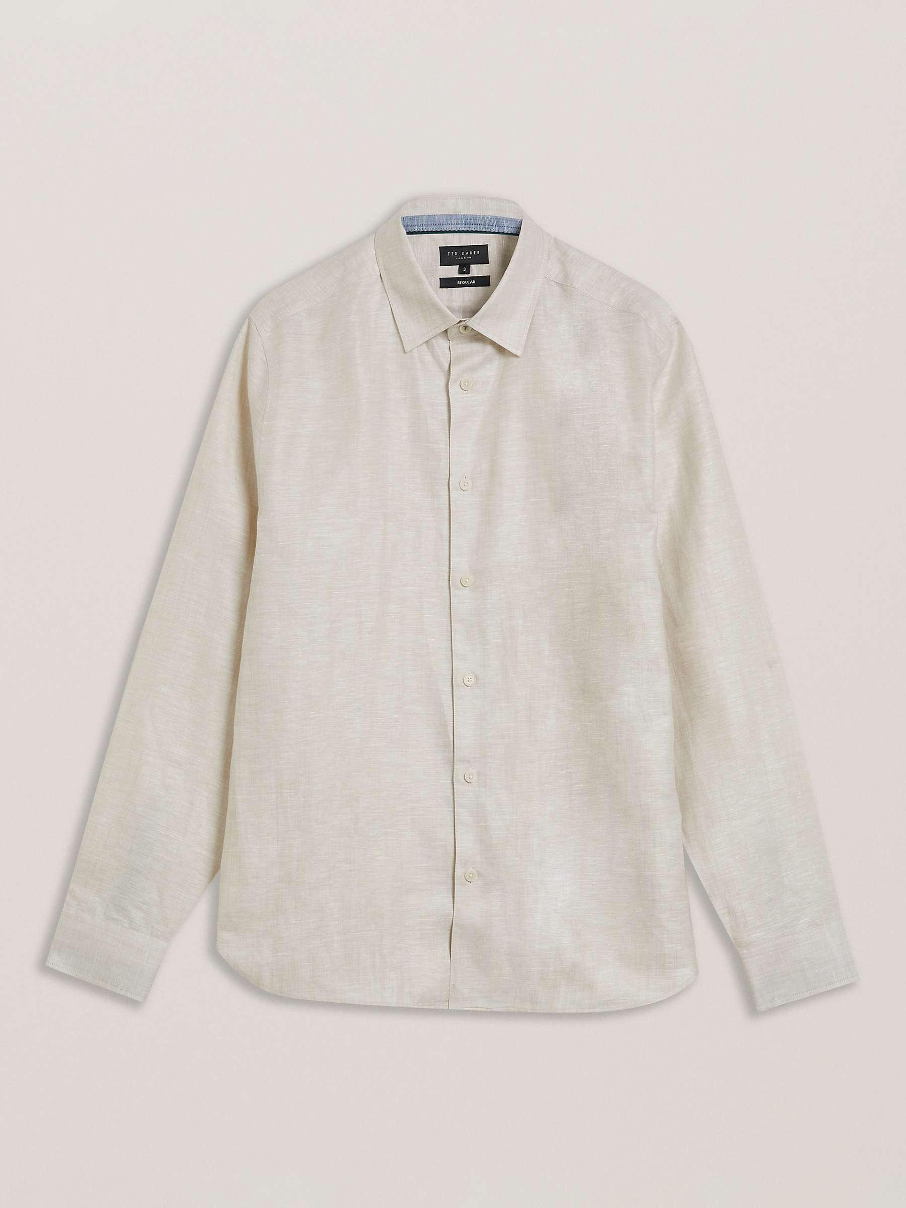 Buy Ted Baker Romeos Linen Cotton Blend Shirt, White Online at johnlewis.com