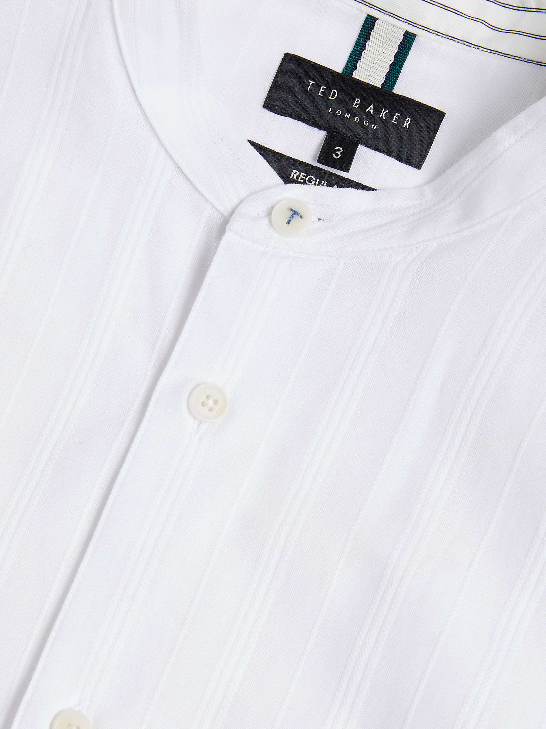 Buy Ted Baker Fier Grandad Collar Stripe Shirt Online at johnlewis.com