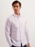 Ted Baker Romeos Long Sleeve Shirt, Pink Mid